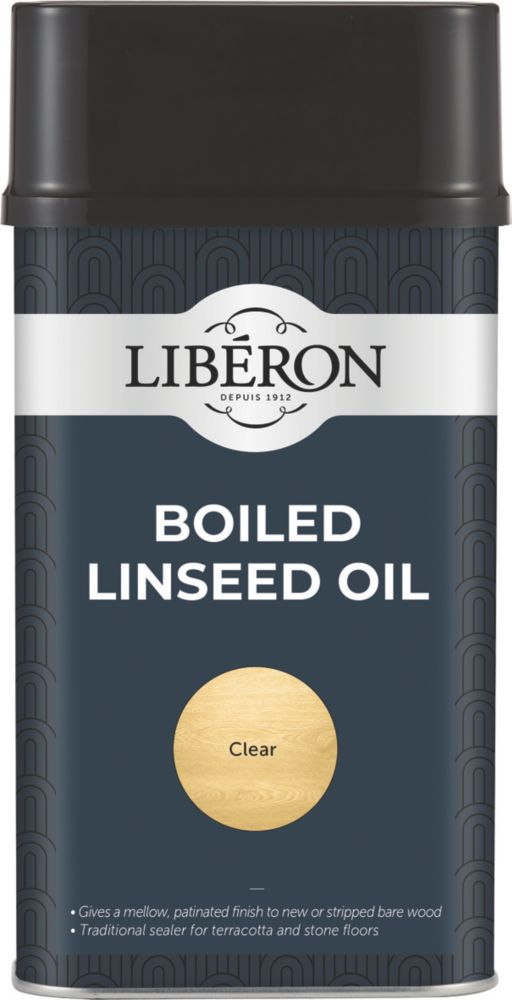 Liberon 1Ltr Clear Natural SolventBased Interior Wood Linseed Oil