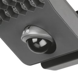 Lutec Atlantis Outdoor LED Anti-Glare Floodlight With PIR Sensor Dark Grey 14W 2000lm