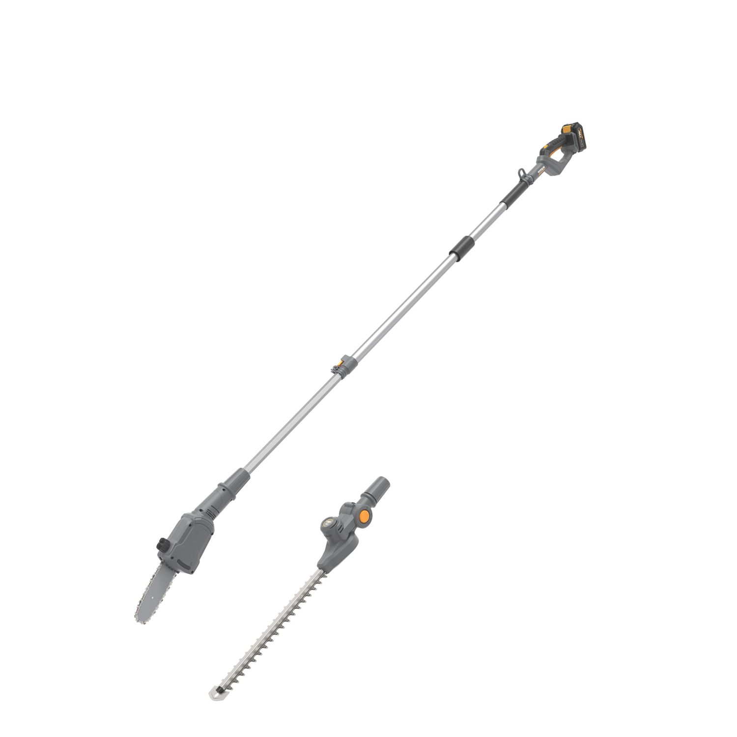Titan TTT831HDC 18V 1 x 2.0Ah Li-Ion TXP Brushless Cordless Hedge Trimmer & Pole Saw Kit (810AY)