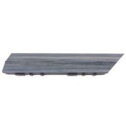 Apollo Grey Composite Left Corner Interlocking Decking Edging 24mm x 0.38m x 0.075m