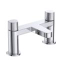 Bristan Liso Chrome-Plated 134mm Deck Mounted Round Head 2 Tap Holes Bath Mixer Tap