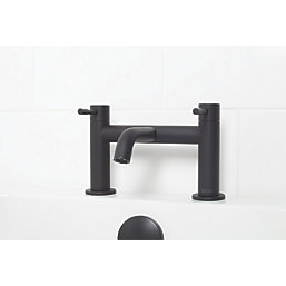 Bristan Mila Deck-Mounted Bath Filler Tap Black