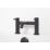 Bristan Mila Black 140mm Deck Mounted Lever 2 Tap Holes Bath Mixer Tap