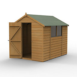 Forest Delamere 6' x 8' (Nominal) Apex Shiplap T&G Timber Shed