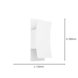 Eglo Verdolino Outdoor LED Wall Light White 4W 1200lm