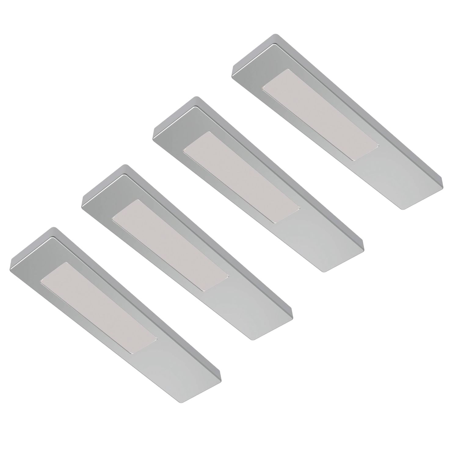 Sensio Ark Pro Rectangular LED Under Cabinet Lights Steel 10W 110-140lm 4 Pack (810PL)