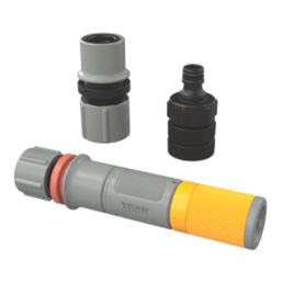 Titan Hose Nozzle & Connector 4 Piece Set - Screwfix