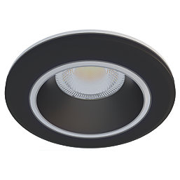 Calex Halo Fixed  LED Downlight Black 6.5W 340lm 3 Pack
