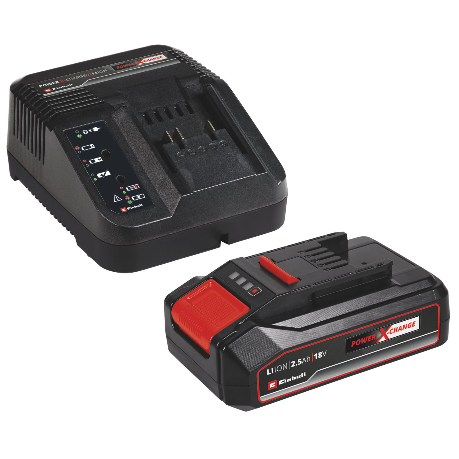 Einhell 18V 2.5Ah Li-Ion Power X-Change Battery Starter Kit (810TJ)