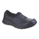 Skechers Sure Track Size 2 Womens Black  Slip-On Occupational Work Shoes