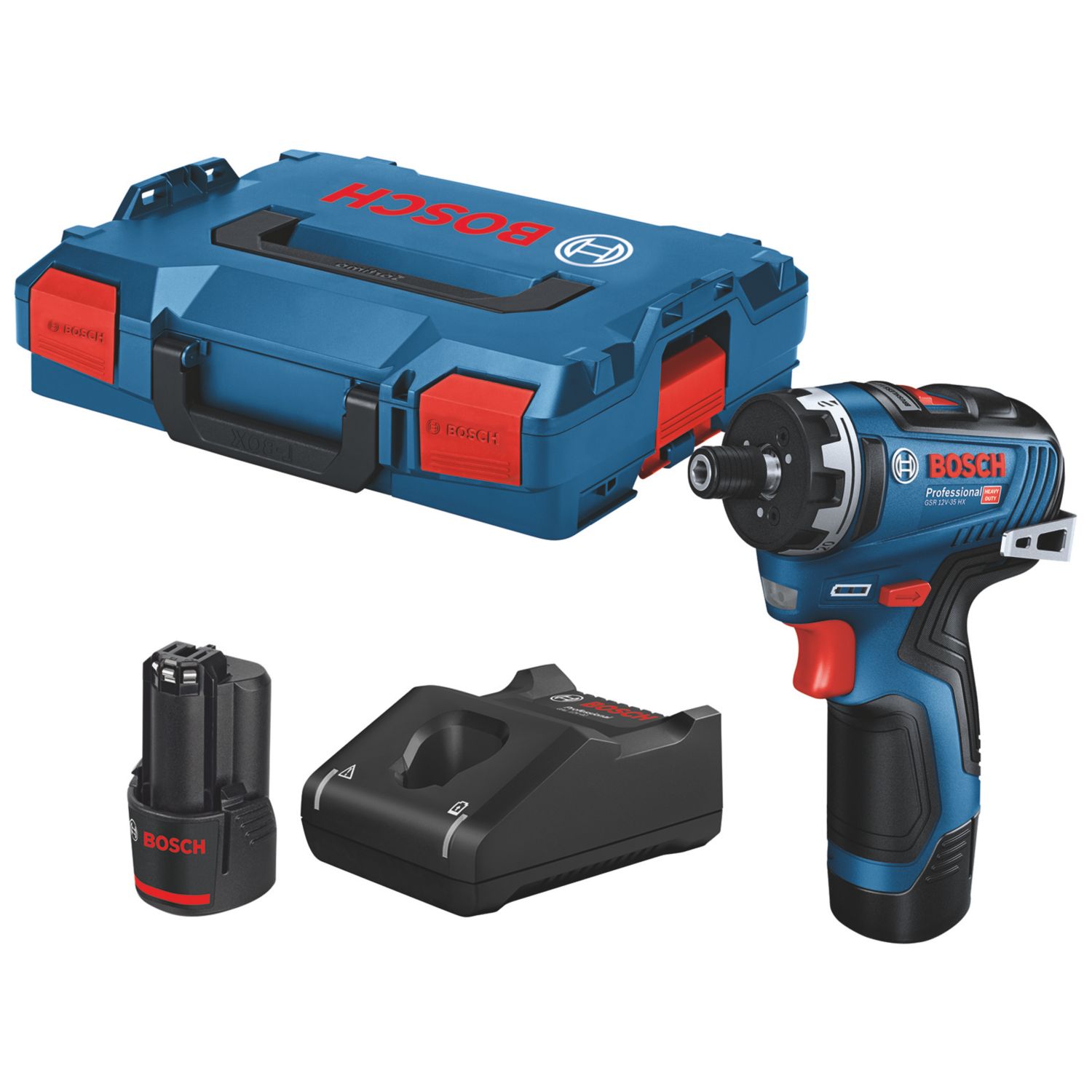 Bosch GSR 12V-35 HX 12V 2 x 3.0Ah Li-Ion Coolpack Brushless Cordless Screwdriver (810YW)