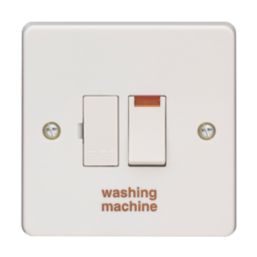 Crabtree Capital 13A Switched Washing Machine Fused Spur with Neon White