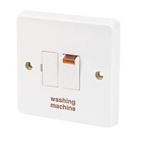 Crabtree Capital 13A Switched Washing Machine Fused Spur with Neon White