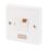 Crabtree Capital 13A Switched Washing Machine Fused Spur with Neon White