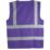 Pro RTX High Visibilty  Waistcoat Purple Small 36" Chest