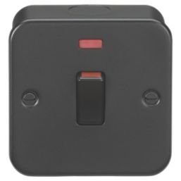 Knightsbridge  20A 1-Gang DP Metal Clad Control Switch with Neon
