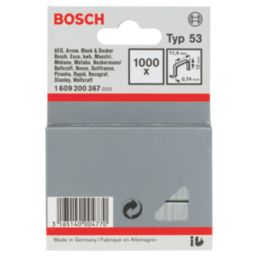 Bosch Heavy Duty Staples Bright 12mm x 11.4mm 1000 Pack