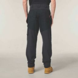 Hard Yakka Toughmaxx Lite Holster Work Trousers Black 40" W 32.5" L