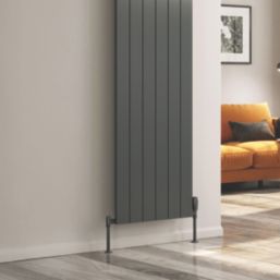 Reina Casina Single 1800mm x 375mm 2948BTU Anthracite Vertical Designer Radiator