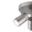 LAP Telloy Round 3-Light Bathroom Spotlight Brushed Steel