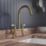Clearwater Elegance Dual-Lever Mixer Tap Brushed Brass PVD