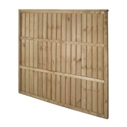 Forest Vertical Board Closeboard  Fence Panels Natural Timber 6' x 5' 6" Pack of 20