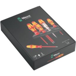 Wera Kraftform Plus 160 i/165 i/7 Rack Mixed  VDE Screwdriver Set 7 Pieces