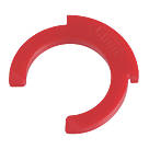 Flomasta  Plastic Collet Clips Red 15mm 10 Pack