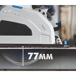 Evolution S210CCS 1800W 210mm  Electric Heavy-Duty Metal Cutting Circular Saw with Chip Collection 230V