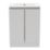 Newland  Double Door Floor Standing Vanity Unit with Basin Matt Pearl Grey 600mm x 450mm x 840mm