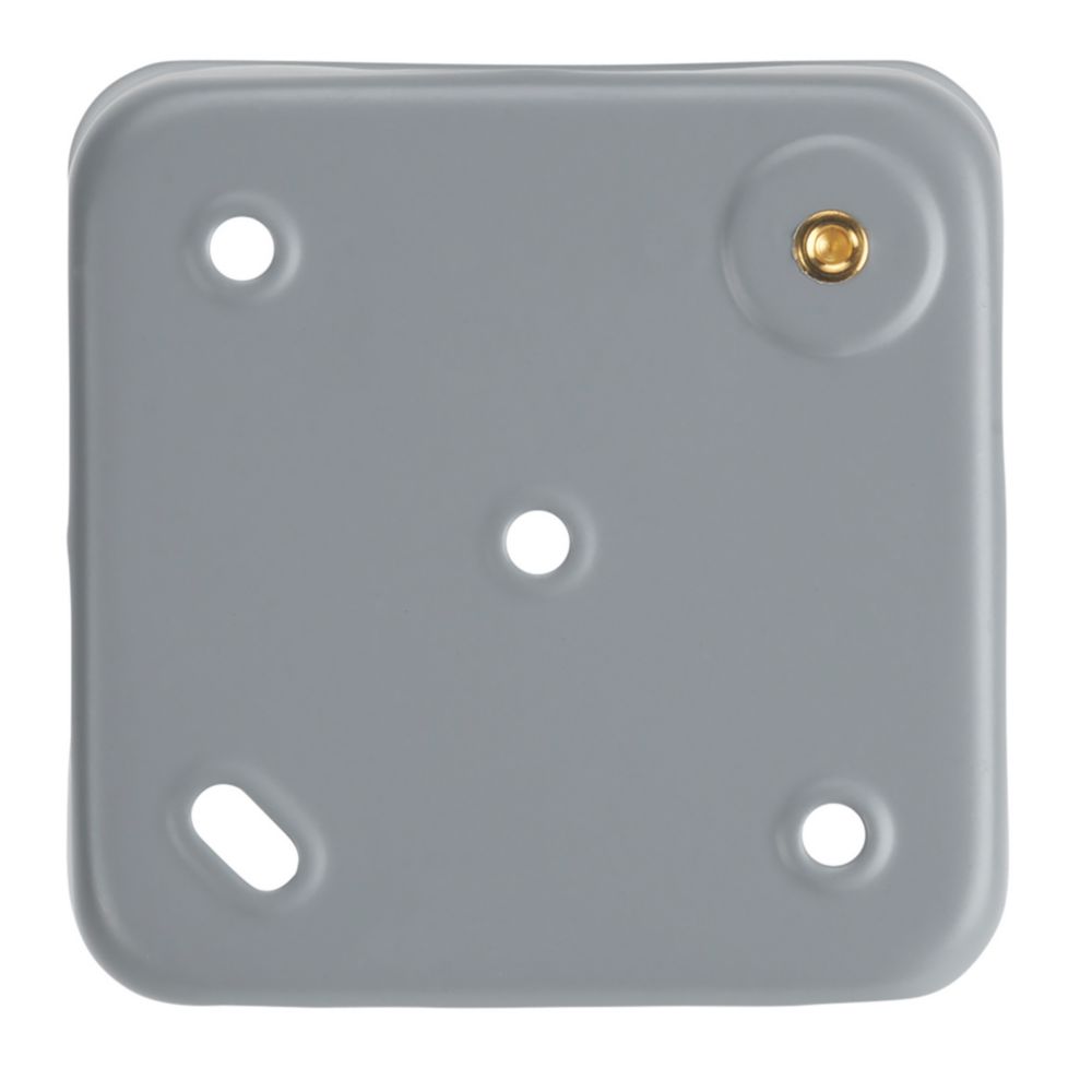 Contactum 1-Gang Metal-Clad Back Box 37mm - Screwfix