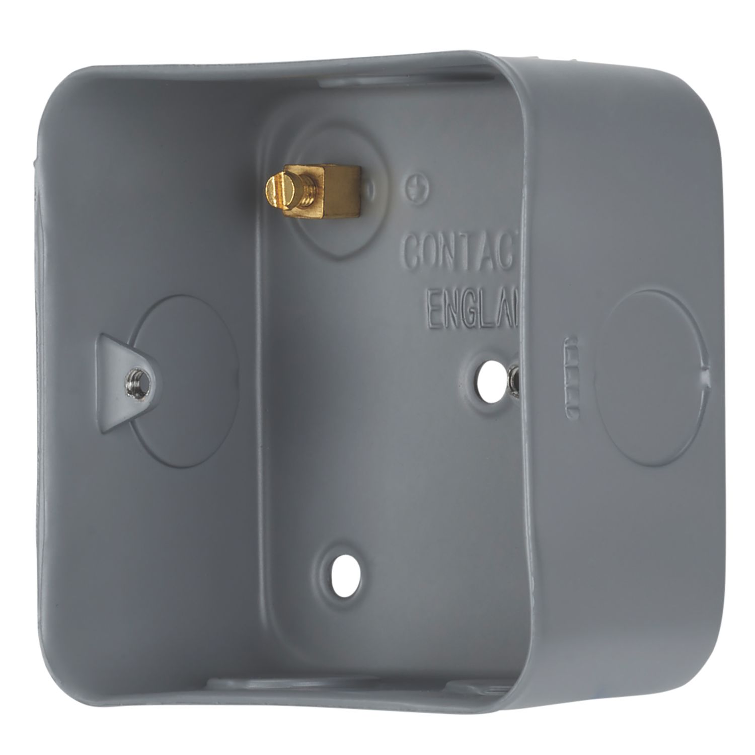 Contactum 1-Gang Metal-Clad Back Box 37mm (811RP)