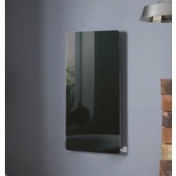 Towelrads Vetro 1000mm x 500mm 1621BTU Black Vertical Designer Radiator