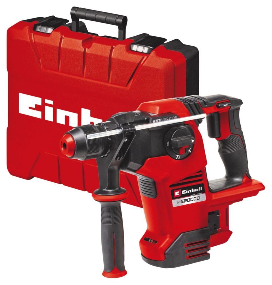 Einhell Herocco 36/28 3.37kg 36V Li-Ion Power X-Change Brushless Cordless Rotary  Hammer - Bare - Screwfix