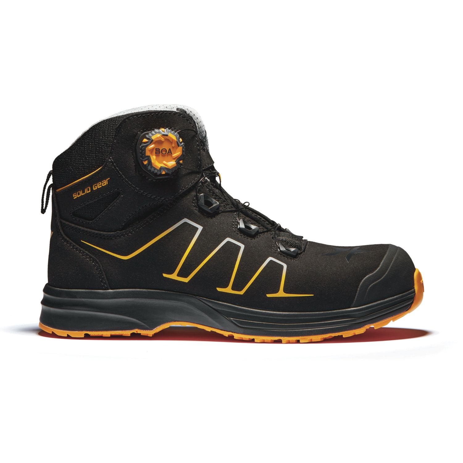 Solid Gear Reckon Size 9 Black Water-Resistant Safety Boots (811TV)