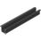 VEW Aluminium Smart Recessed Profile Kit Black 1m