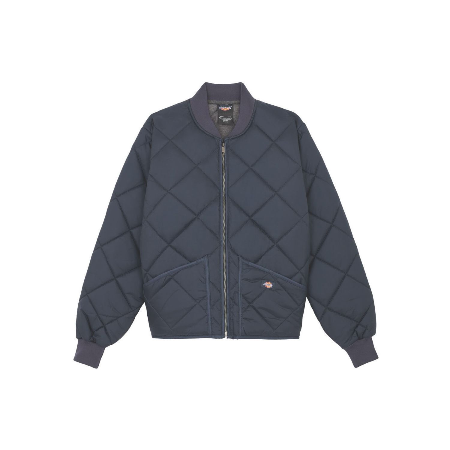 Dickies Diamond Quilted Nylon Jacket Jackets Navy Large 39" Chest (811XJ)
