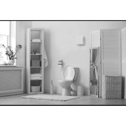 Vent-Axia 427479 100mm (4") Centrifugal Bathroom Extractor Fan with Humidistat & Timer White 240V