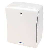 Vent-Axia 427479 100mm Centrifugal Bathroom Extractor Fan with Humidistat & Timer White 240V