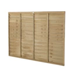Forest Super Lap  Fence Panels Natural Timber 6' x 5' Pack of 4