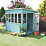 Shire Sunpent 8' x 8' (Nominal) Pent Shiplap T&G Timber Shed