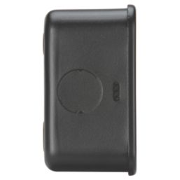 Knightsbridge MR9000UTB 13A 2-Gang Unswitched Metal Clad Double Socket Black with Black Inserts