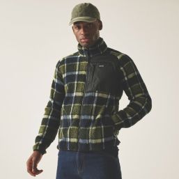 Regatta Frankie Borg Fleece Navy / Dark Khaki Check Large 48" Chest