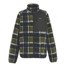Regatta Frankie Borg Fleece Navy / Dark Khaki Check Large 48" Chest