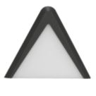 4lite Hampton Triangular LED Black Warm White Under Cabinet Light Without Bezel 3.5W 200lm