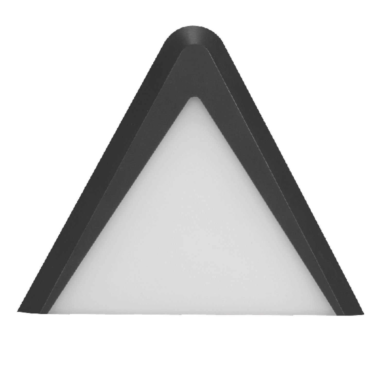 4lite Hampton Triangular LED Black Warm White Under Cabinet Light Without Bezel 3.5W 200lm (812AX)