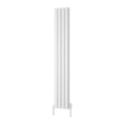 Reina Piatto Double 1800mm x 295mm 3185BTU White Vertical Designer Radiator