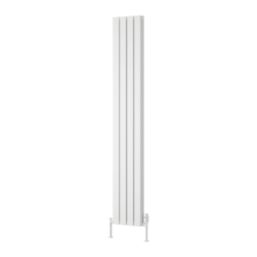 Reina Piatto Double 1800mm x 295mm 3185BTU White Vertical Designer Radiator