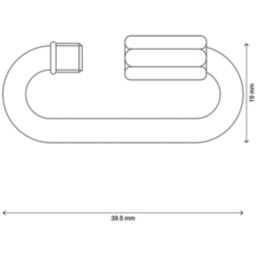 Essentials 4mm Steel Quick Links 2 Pack