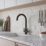 ETAL Dart Twin Lever Kitchen Mixer Tap Matt Black